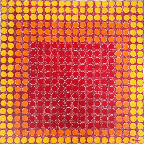 Radial Grid 14 by Veronica Russek, Painting for Sale on Singulart