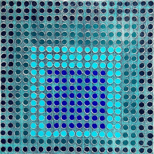 Radial Grid 7 von Veronica Russek, Malerei kaufen auf Singulart