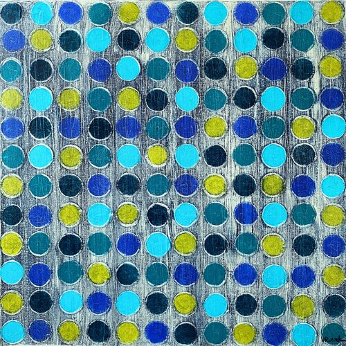 Dot Grid 5 by Veronica Russek, Painting for Sale on Singulart