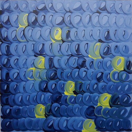 Insect Illumination at Dusk2 de Veronica Russek, Pintura a la venta en Singulart