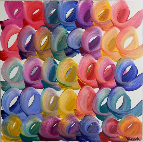 Chromatic Study of Urban Poultry Fauna 2 van Veronica Russek, Schilderij te koop op Singulart