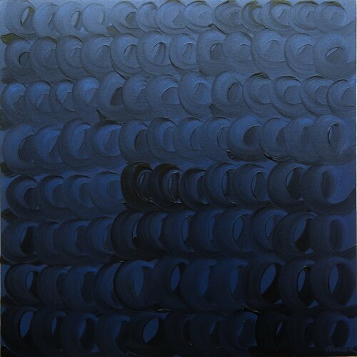 Chromatic Study at Nighttime by Veronica Russek, Painting for Sale on Singulart