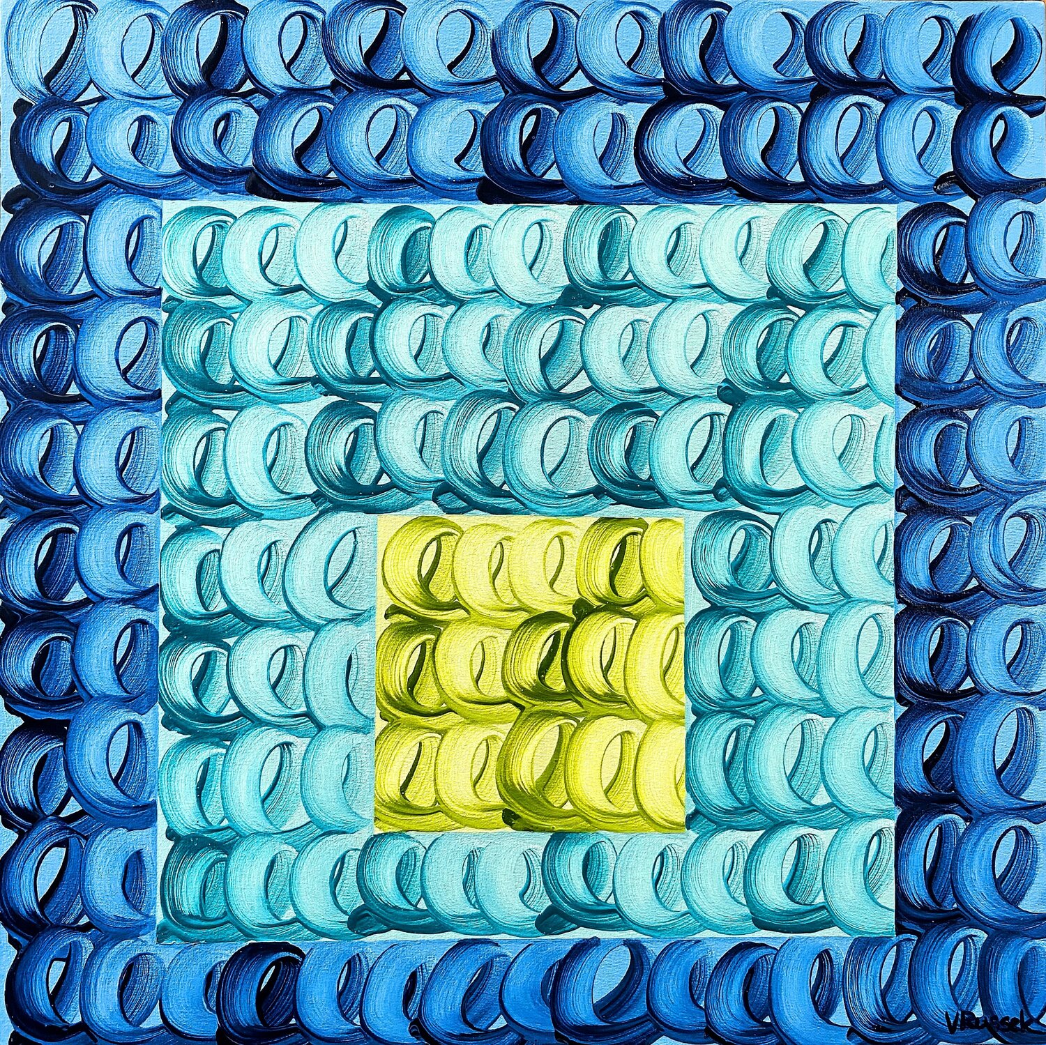 Blue-Turquoise-Green 1 Veronica Russek