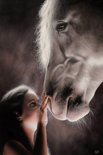 Love at first touch de Ivan Pili, Pintura a la venta en Singulart