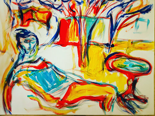 PRENDRESONTEMPS von Eva Marc'h, Werk auf Papier kaufen auf Singulart
