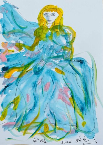 MET GALA 2022 LADY GAGA von Eva Marc'h, Zeichnungen kaufen auf Singulart