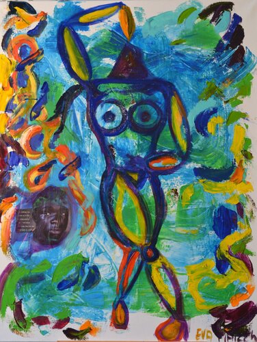 FREEDOM WOMAN AFRICA von Eva Marc'h, Malerei kaufen auf Singulart