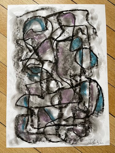 VISION 3 van Eva Marc'h, Werk op papier te koop op Singulart