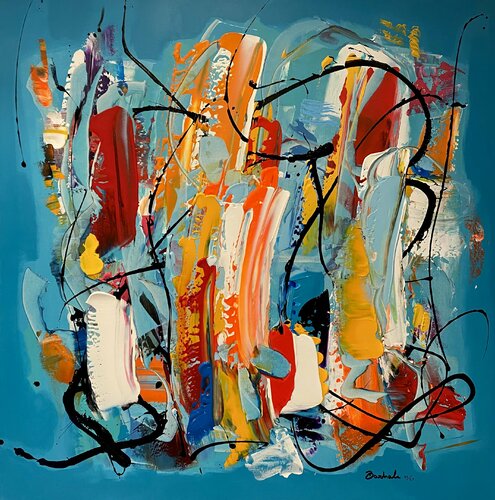 Movida di Giuseppe Barbale, Pittura in vendita su Singulart