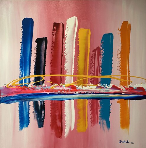 Love is in the city di Giuseppe Barbale, Pittura in vendita su Singulart