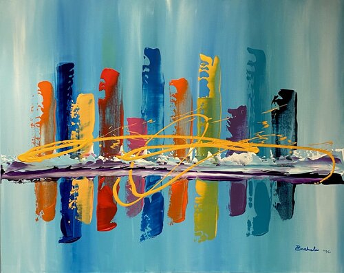 Mondo a colori di Giuseppe Barbale, Pittura in vendita su Singulart