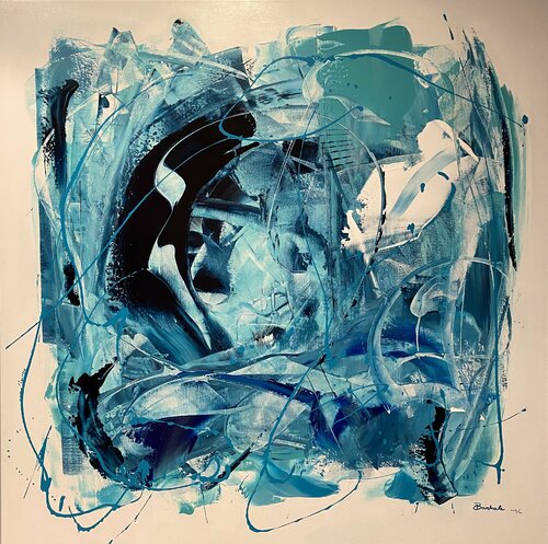 Oceano.(La paura dell’acqua) di Giuseppe Barbale, Pittura in vendita su Singulart