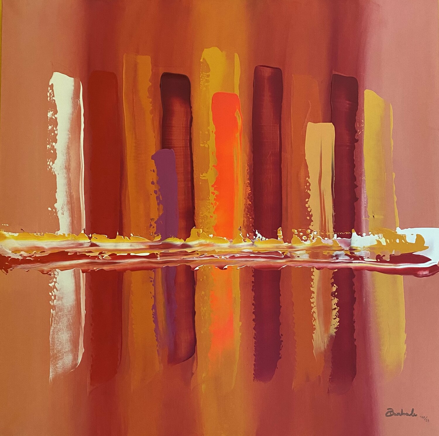 On fire Giuseppe Barbale Dipinto originale in vendita
