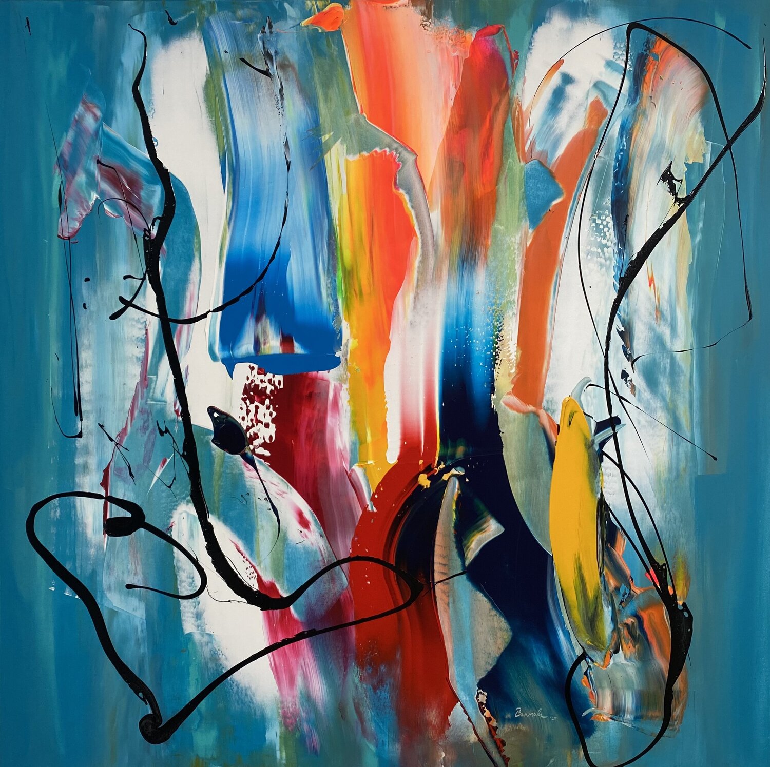 E in una valle oscura ritrovare i colori Giuseppe Barbale Originalgemälde zu verkaufen