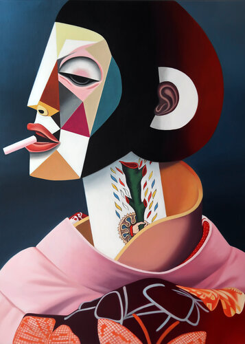 Asso di bastoni di Tanja Hirschfeld, Pittura in vendita su Singulart