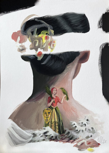 Mare Sketch 02 von Tanja Hirschfeld, Werk auf Papier kaufen auf Singulart