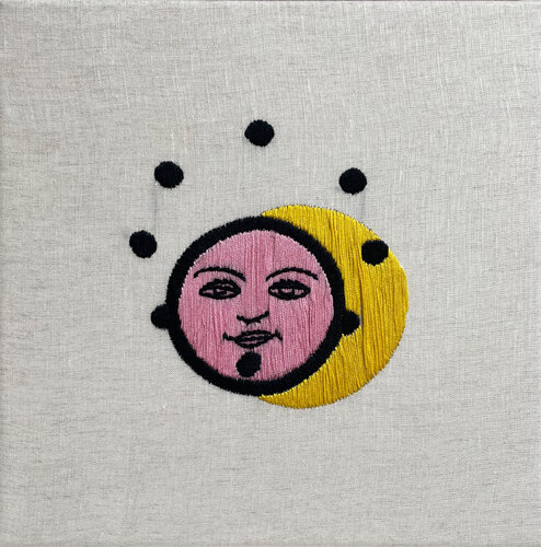Denari Moon von Tanja Hirschfeld, Textil kaufen auf Singulart