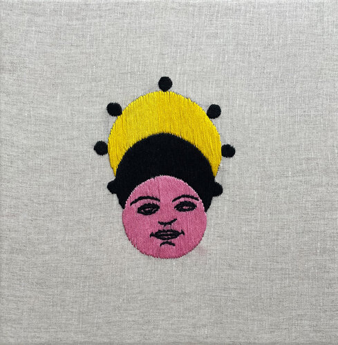 Denari Buddha von Tanja Hirschfeld, Textil kaufen auf Singulart