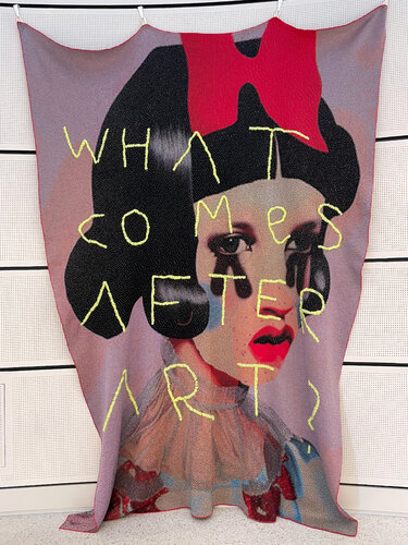 What comes after art? von Tanja Hirschfeld, Textil kaufen auf Singulart