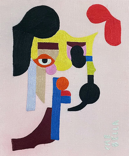 Che Bella 02 van Tanja Hirschfeld, Textiel te koop op Singulart