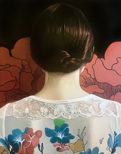 Gegen die Wand 03 van Tanja Hirschfeld, Schilderij te koop op Singulart