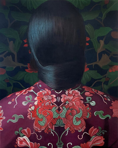 Gegen die Wand 01 van Tanja Hirschfeld, Schilderij te koop op Singulart
