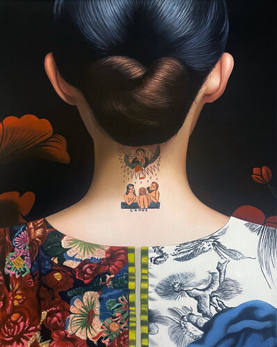 Gegen die Wand 02 van Tanja Hirschfeld, Schilderij te koop op Singulart