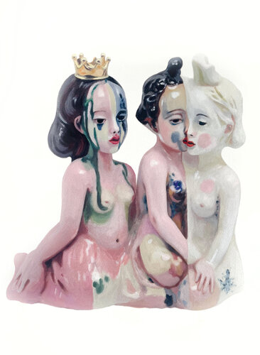 Coming Fom Pinklandia 03 by Tanja Hirschfeld, 종이 for Sale on Singulart