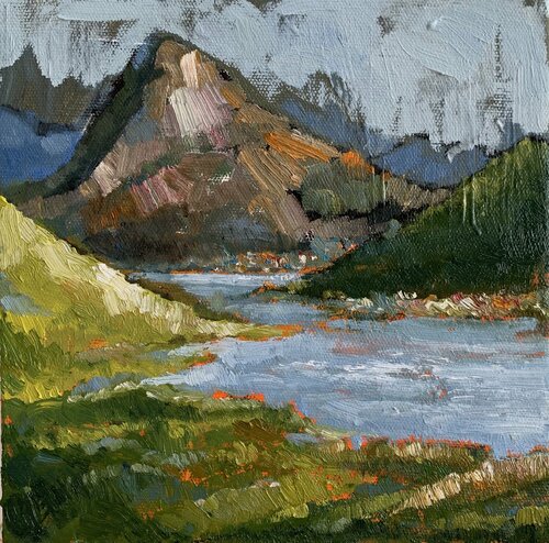 Mountain me di Vusala Agharaziyeva, Pittura in vendita su Singulart