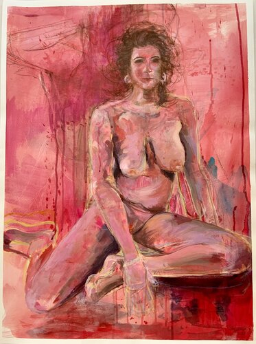 Weiblicher Akt by Susana Infurna Buscarino, Work on Paper for Sale on Singulart
