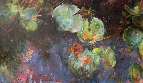 Monets Garten di Susana Infurna Buscarino, Pittura in vendita su Singulart