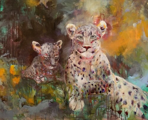 Vertraute Augenblicke by Susana Infurna Buscarino, Painting for Sale on Singulart
