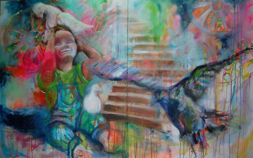 Liebe, Glaube, Hoffnung von Susana Infurna Buscarino, Malerei kaufen auf Singulart