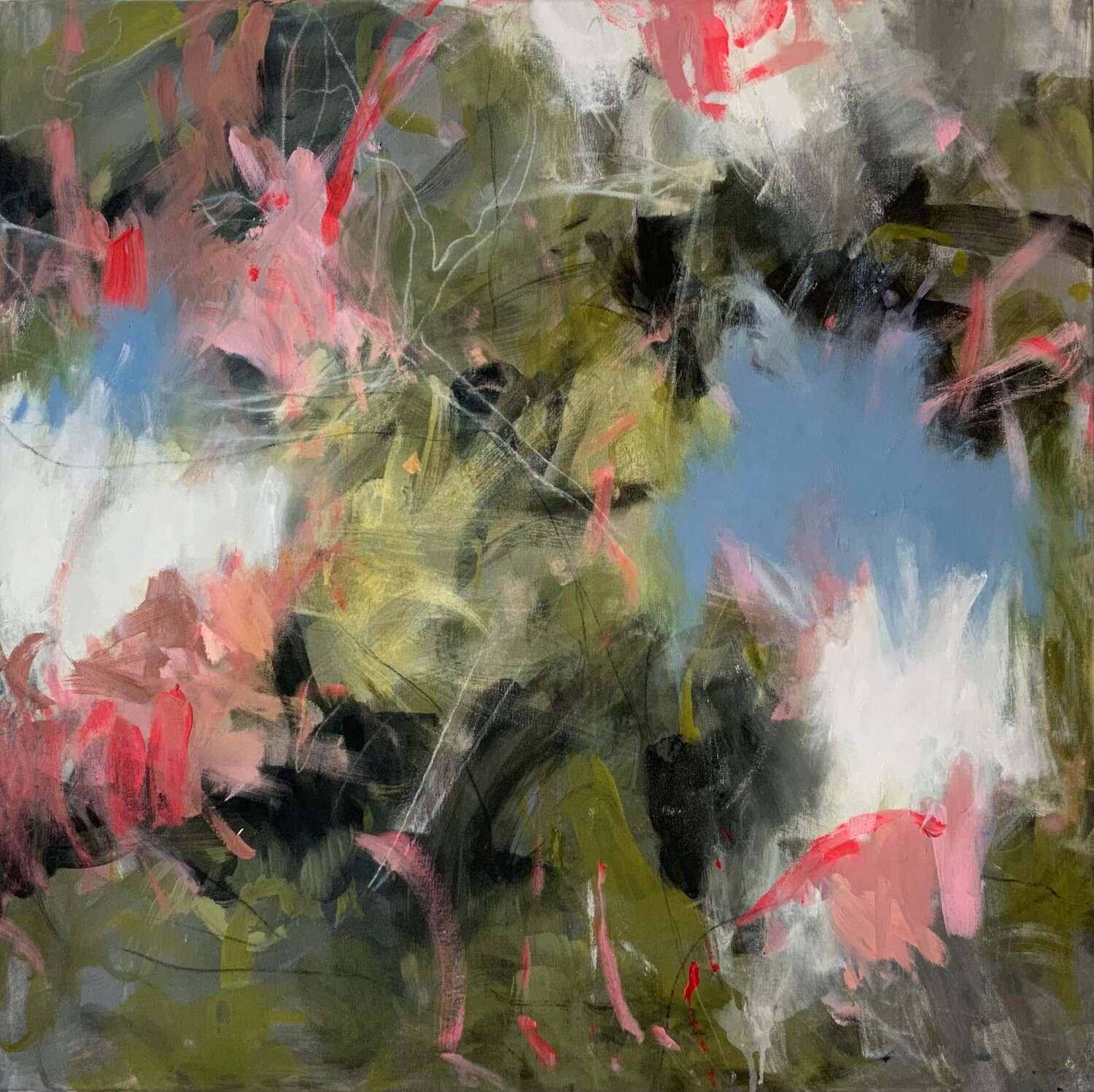 Der magische Garten II Susana Infurna Buscarino Originalgemälde zu verkaufen