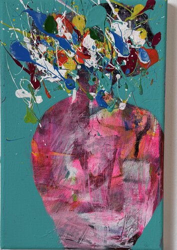 Pinky Vase di Murad Akbarli, Pittura in vendita su Singulart