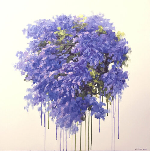 Jacaranda ii de Fangmin Wu, Pintura a la venta en Singulart