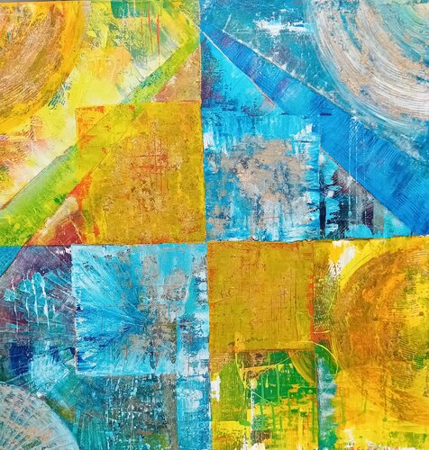 Fantasia cubista di Guglielmo Ferraiola, Pittura in vendita su Singulart