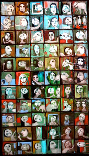 les âmes égarées V66 van Patrick Patrascu, Schilderij te koop op Singulart