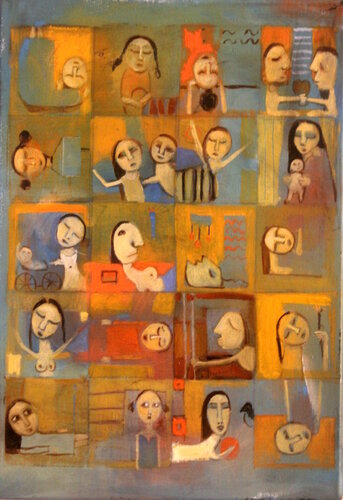 les âmes égarées V20 van Patrick Patrascu, Schilderij te koop op Singulart