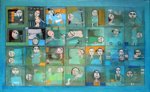 les âmes égarées V28 van Patrick Patrascu, Schilderij te koop op Singulart