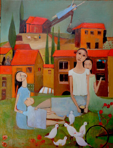 Les oiseaux di Patrick Patrascu, Pittura in vendita su Singulart