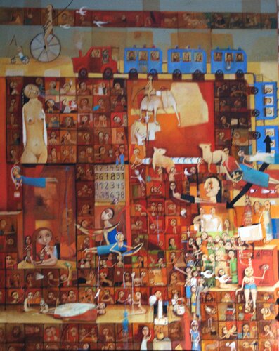 les âmes égarées V45 par Patrick Patrascu, Peinture en vente sur Singulart