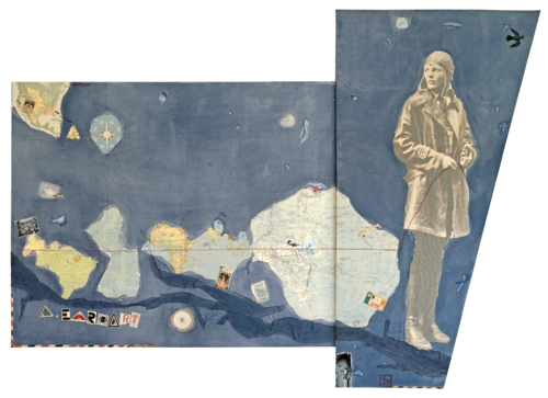 A.Earhart by Karin Schäfer, 회화 for Sale on Singulart