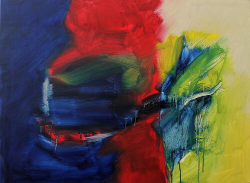 You'd better gain control now - inspiriert zur Musik von Supertramp van Daniel Schär, Schilderij te koop op Singulart