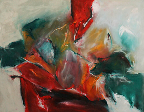 On green Dolpin Street - zur Musik von Miles Davis di Daniel Schär, Pittura in vendita su Singulart