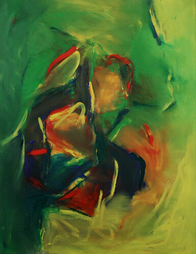 A Tribute to Jack Johnson - zur Musik von Miles Davis van Daniel Schär, Schilderij te koop op Singulart