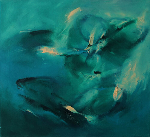 Tristeza de un Doble - zur Musik von Astor Piazzolla von Daniel Schär, Malerei kaufen auf Singulart