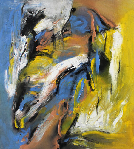 Four Sticks - inspiriert durch die Musik von Led Zeppelin par Daniel Schär, Peinture en vente sur Singulart