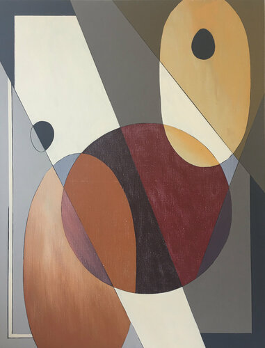 "Observateurs" abstraction  AG_104 di Tatiana Lebedev, Pittura in vendita su Singulart