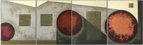 Le Quadriptyque  AG_73 par Tatiana Lebedev, Peinture en vente sur Singulart